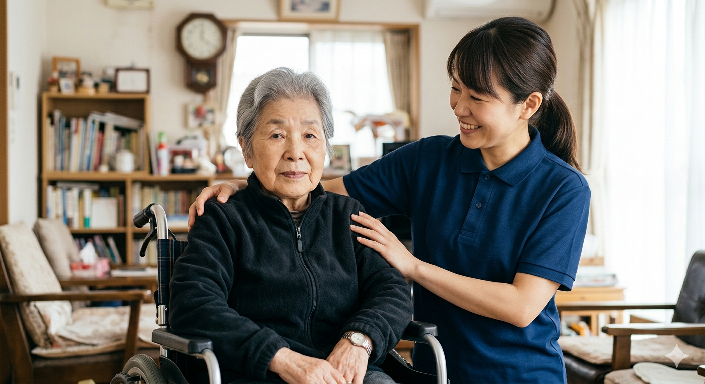 居宅介護の女性スタッフ